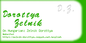 dorottya zelnik business card